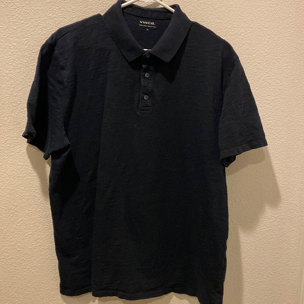 Vince cotton polo size extra, large black